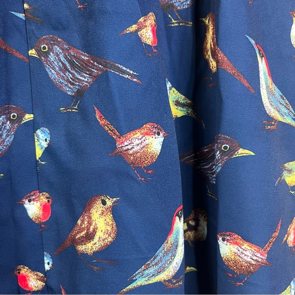 Grace Karin Bird Pattern A-Line Pleated Skirt - Picture 7 of 8